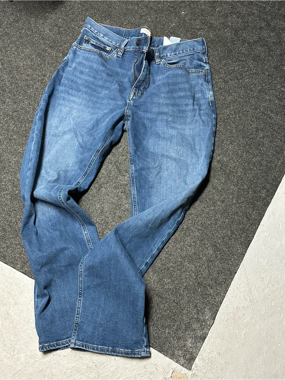 Banana Republic Luxe traveller straight cut indigo blue denim 32x30